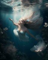 Under water play fairy photo