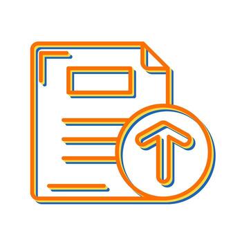 Files Upload Vector Icon