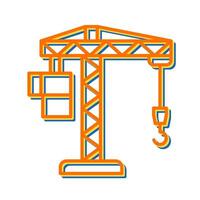 Crane Lifting Vector Icon