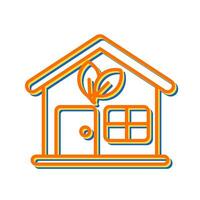 Eco House Vector Icon