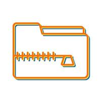 Zip File Vector Icon