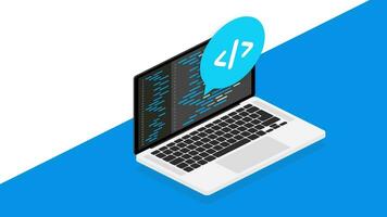 plattformsoberoende programvara. kodning bärbar dator. digital inlärning. rörelse grafik. video