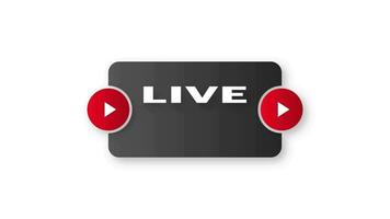 Live Webinar Button, icon. Motion graphics. video