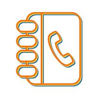 Contact Book Vector Icon