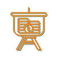 Dollar Presentation Vector Icon