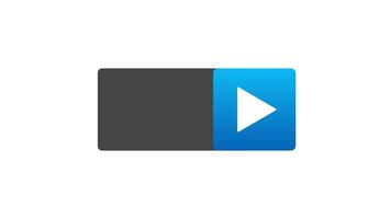 Video tutorial icon on white background. Motion graphics.