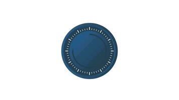 The 50 minutes timer. Stopwatch icon in flat style. Motion graphics. video