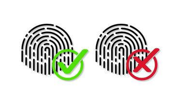 Touch ID -  illustration. Fingerprint isolated on a white background. Motion graphics. video