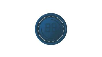 The 10 minutes timer. Stopwatch icon in flat style. Motion graphics. video