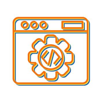 icono de vector de programación