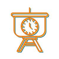 Time Manage Presentation Vector Icon