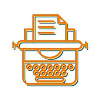 Typewriter Vector Icon