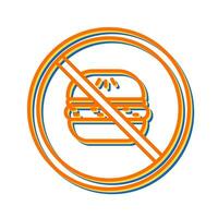 No Eating Vector Icon