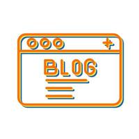 icono de vector de blog