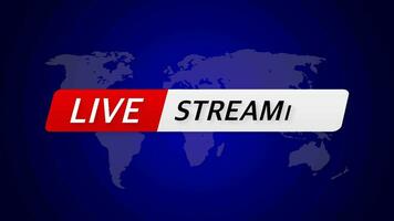 Breaking live stream news in abstract style on dark abstract background. Business design. Motion graphics. video