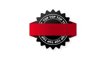 Top 50. Best ten list on white background. Motion graphics. video