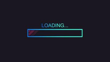 Progress loading bar set. Process indicator. Motion graphics. video