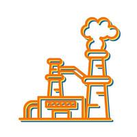 Nuclear Plant Vector Icon