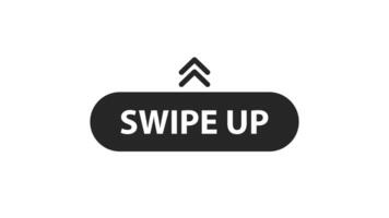 Swipe up, set of buttons for social media. Advertising and marketing in social media application. Motion graphics. video