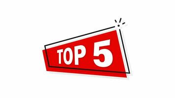 top 5. rood knop. beweging grafiek. video