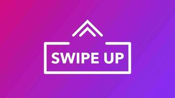 Modern swipe up new post, great design for any purposes. Social media element. Web design. Motion graphics. video