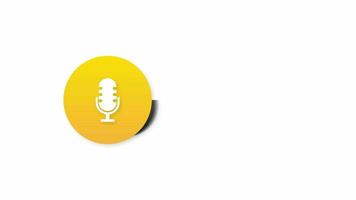 Best Podcast. Badge, icon, stamp, logo. Motion graphics. video