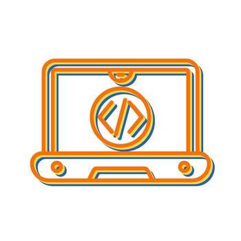 icono de vector de codificación