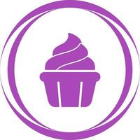 icono de vector de cupcake