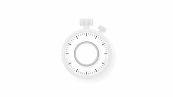 The 30 minutes timer. Stopwatch icon in flat style. Motion graphics. video