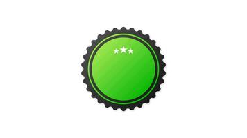 100 Secure grunge stamp. Badge or button for commerce website. Motion graphics. video