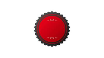 Tax free red rubber stamp on white background. Realistic object. Motion graphics. video