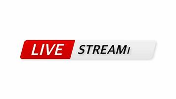 Breaking live stream news in abstract style on dark abstract background. Business design. Motion graphics. video