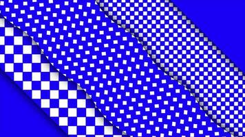 Moving blue color diagonal strip with rhombus shape patterns background video