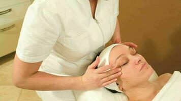 Facial massage with accent on eye area video