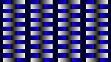 White and Blue gradient checkered background, moving stripes creating illusion background video