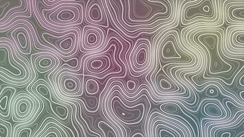 colorful abstract pattern with animation of morphing line as topographic map video