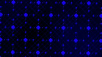 Blue color flickering square shape digital abstract background video