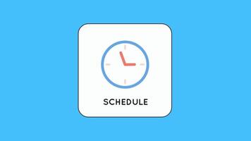 schedule time 2d video