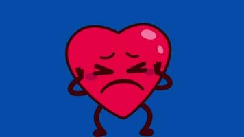 komisch Herz animiert , Valentinstag Tag video