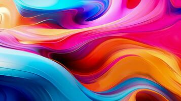 Bright spectacular abstract colorful background with smooth lines. photo