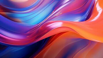 Colorful abstract background of flowing fabric. Smooth and soft. photo
