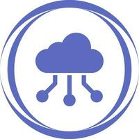 Hybrid Cloud Vector Icon