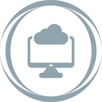 icono de vector de computación de borde