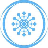 icono de vector de copo de nieve