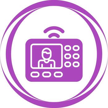 intercomunicador sistema vector icono