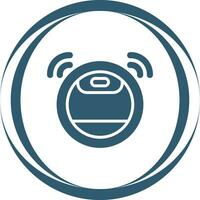 Robot Vacuum Cleaner Vector Icon