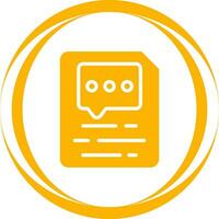 Document Insert Comment Vector Icon