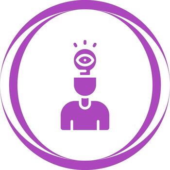 Visual Thinking Vector Icon