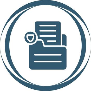 Document Protect Vector Icon