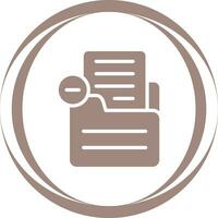 Document Remove Vector Icon